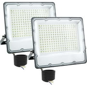 OUSIDE LED Outdoor Spotlight 200 W, 20000 LM Super Bright LED Floodlight without Plug, 6500 K Cool White LED Floodlight IP66 Waterproof Outdoor Spotlight for Backyard, Garden, Garage, Hallway