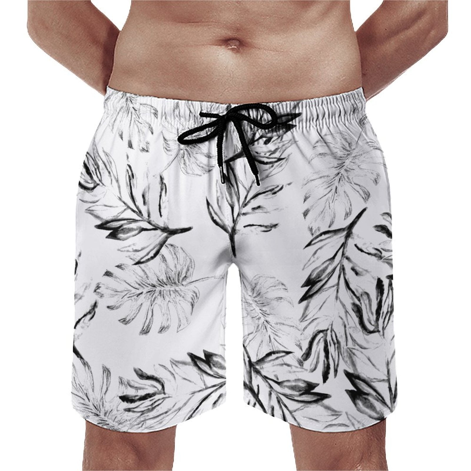 OUSIMEN Men's Board Shorts Quick Dry Men's Novelty Swimwear with Mesh