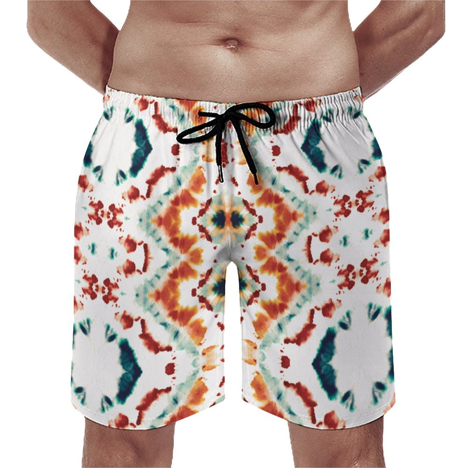 OUSIMEN Men's Board Shorts Quick Dry Men's Novelty Swimwear with Mesh