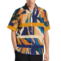 Hawaiian Shirt Men Casual Button Shirt Men Hawaiian Shirt Short Sleeve ...