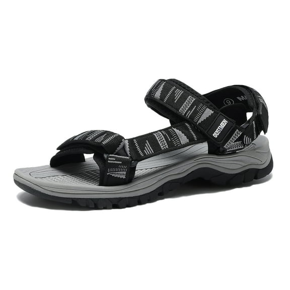 OUSIMEN Men's Sport Sandals, Summer Casual Quick-Dry Strappy Sandals with Arch Support, Outdoor Walking Sandals