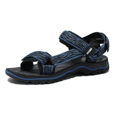 OUSIMEN Men's Sport Sandals, Summer Casual Quick-Dry Strappy Sandals with Arch Support, Outdoor Walking Sandals