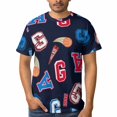 thumbnail image 1 of OUSIMEN Men's short-sleeved printed T-shirt, 1 of 7