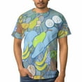 thumbnail image 1 of OUSIMEN Men's short-sleeved printed T-shirt, 1 of 7