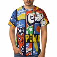 thumbnail image 1 of OUSIMEN Men's short-sleeved printed T-shirt, 1 of 7