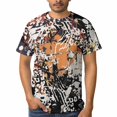thumbnail image 1 of OUSIMEN Men's short-sleeved printed T-shirt, 1 of 7