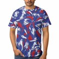 thumbnail image 1 of OUSIMEN Men's short-sleeved printed T-shirt, 1 of 7