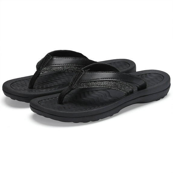 OUSIMEN Women's Flip Flops Non-Slip Arch Support Thong Sandal Casual Slipper