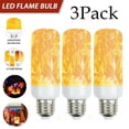 thumbnail image 1 of OUSITAI LED Flame Effect Light Bulbs - E27 LED Bulb with Gravity Sensor Flame Night Bulb for Holiday Gifts Home Hotel Bar Party Decoration(3 Pack), 1 of 5