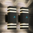 OUSITAID 1/2pcs Dusk to Dawn Sensor Outdoor Wall Lights Up Down Porch
