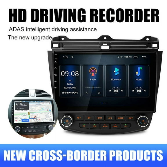 OUSITAID 10.1 inch Android 9.1 Car Stereo GPS Navigation Radio MP5 Player WIFI Bluetooth Touch Screen Radio for Honda Accord 2003-2007 MA2097