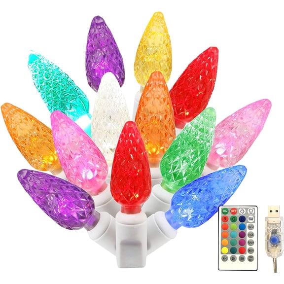 OUSITAID 20 LED 7ft Strawberry String Light, Fairy Lighting for Outdoor, Indoor, Garden, Yard, Party, Home, Wreath, Garland, Christmas Tree Decorations (Multi Color)