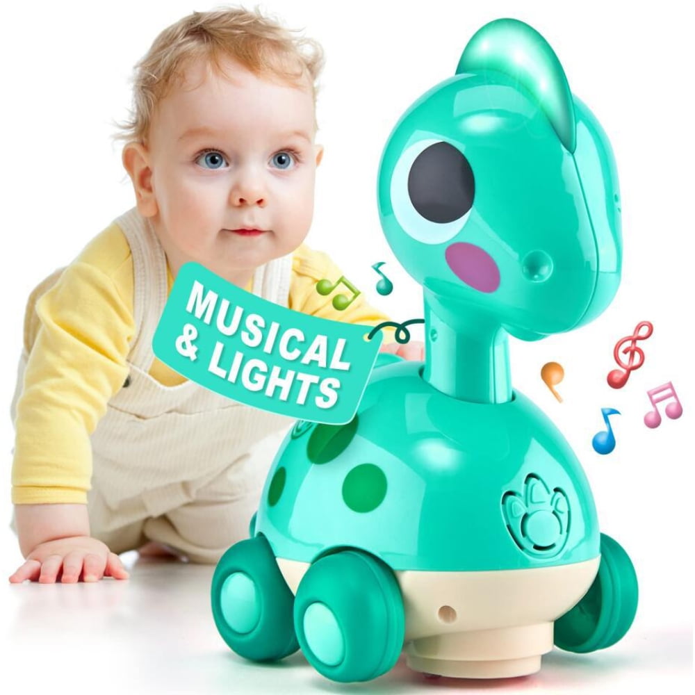 OUSITAID Baby Toys Touch & Go Musical Light, Infant Toys, Baby Crawling ...
