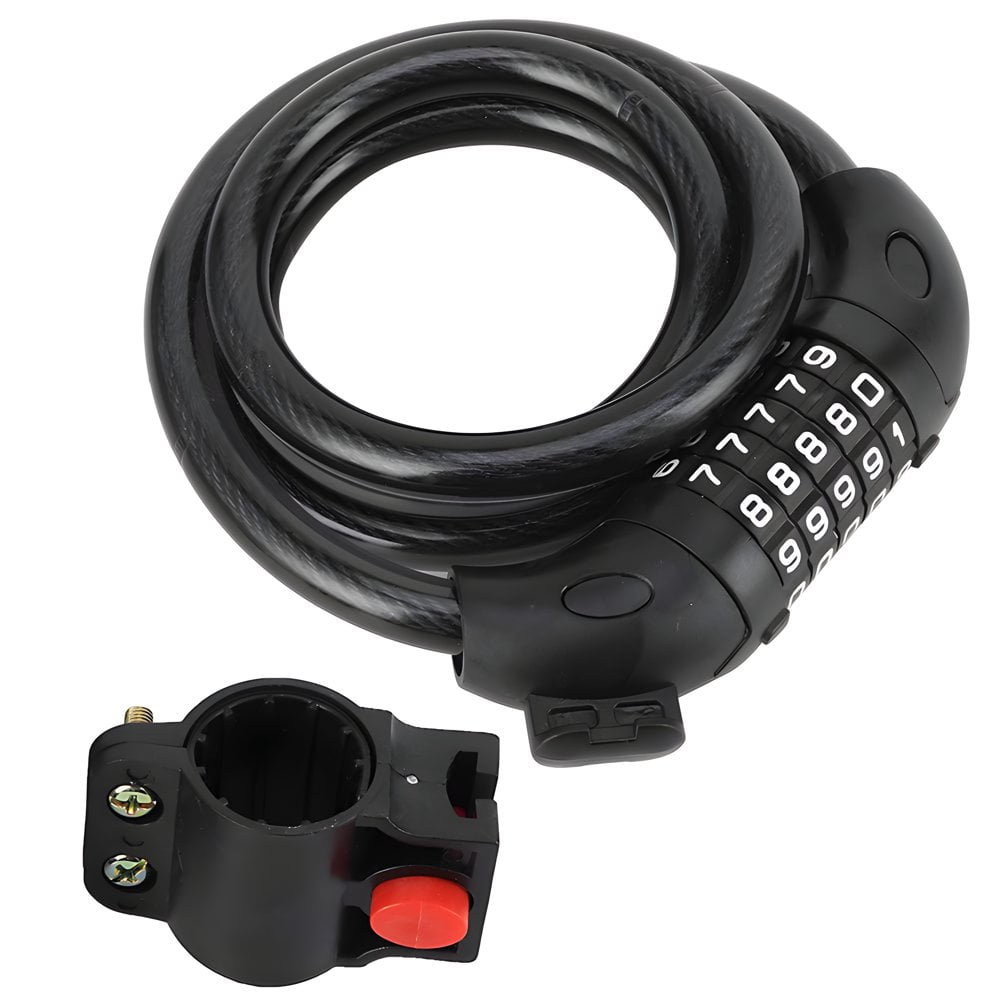 OUSITAID Bike Lock Cable with Combination High Security 5Digit