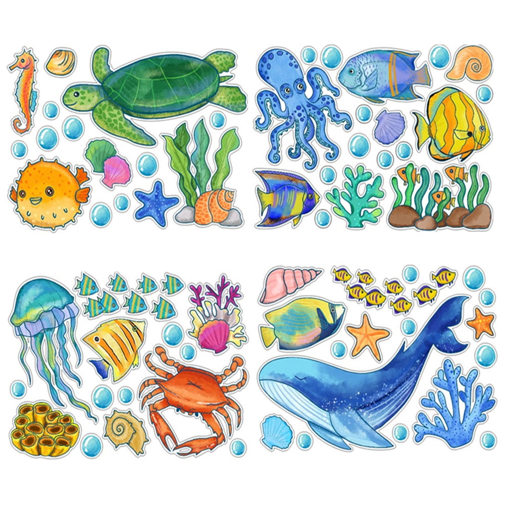 Sea Turtle Wall Decal Stickers – Waterproof Vinyl Ocean Underwater Wall Art For Kids' Rooms, Bathrooms, Nursery - View #8