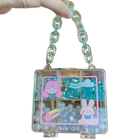 OUSITAID Hairband Necklace Bracelet and Ring Creativity DIY Set- Arts and Crafts for Girls Age 3, 4, 5, 6, 7 Year Old Kids Toys -Ideal Birthday Gifts