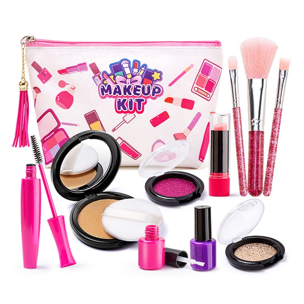 OUSITAID Kids Makeup Kit for Girls Pretend Makeup Set for Girls,Pretend Makeup Case for Girls