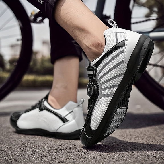OUSITAID Men‘s Breathable Cycling Shoes - Non-Slip  Durable for Outdoor Sports & Training  All-Season Comfort