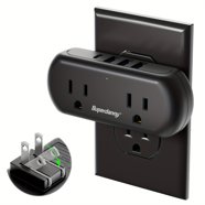 Presto Plug Portable Power Adaptor, Electric Outlet Extender with 2 USB ...