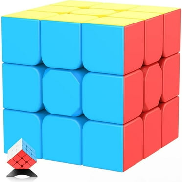 OUSITAID Speed Cube 3x3x3 Stickerless - Turning Speedly Smoothly Magic Cubes 3x3 Puzzle Game Brain Toy for Kids and Adult