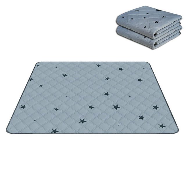 OUSITAID Washable Pee Pads for Dogs  Puppy Pads for Potty Training with Leakproof Bottom. Light Gray  6 Pack  18”x24”