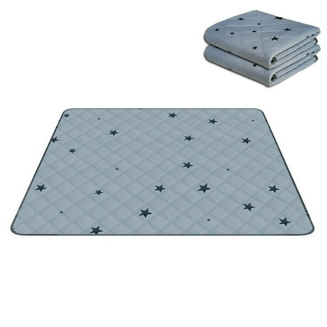 OUSITAID Washable Pee Pads for Dogs Puppy Pads for Potty Training with Leakproof Bottom. Light Gray 6 Pack 18”x24”