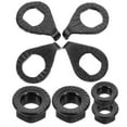 OUSITAID Washers Mountain Bike Parts Nuts Iron Flange Nuts Wheel Axle