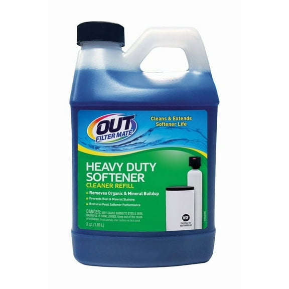 OUT Filter Mate Water Softener Cleaner Refill Liquid 64 oz