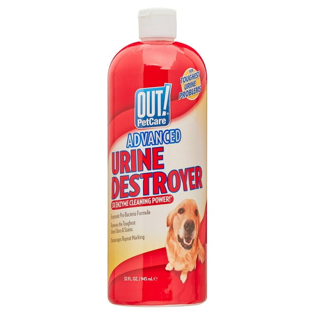 OUT! Multi-Surface Pet Urine Carpet Stain & Odor Remover - 32oz ...