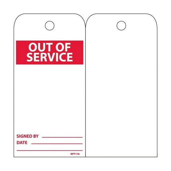 OUT OF SERVICE TAG