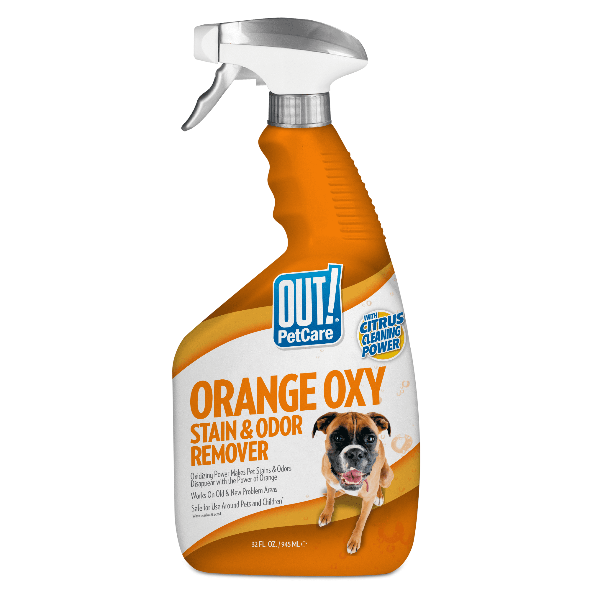 OUT! Orange Oxy Stain and Odor Remover, Pet and Household Cleaner, 32 ...