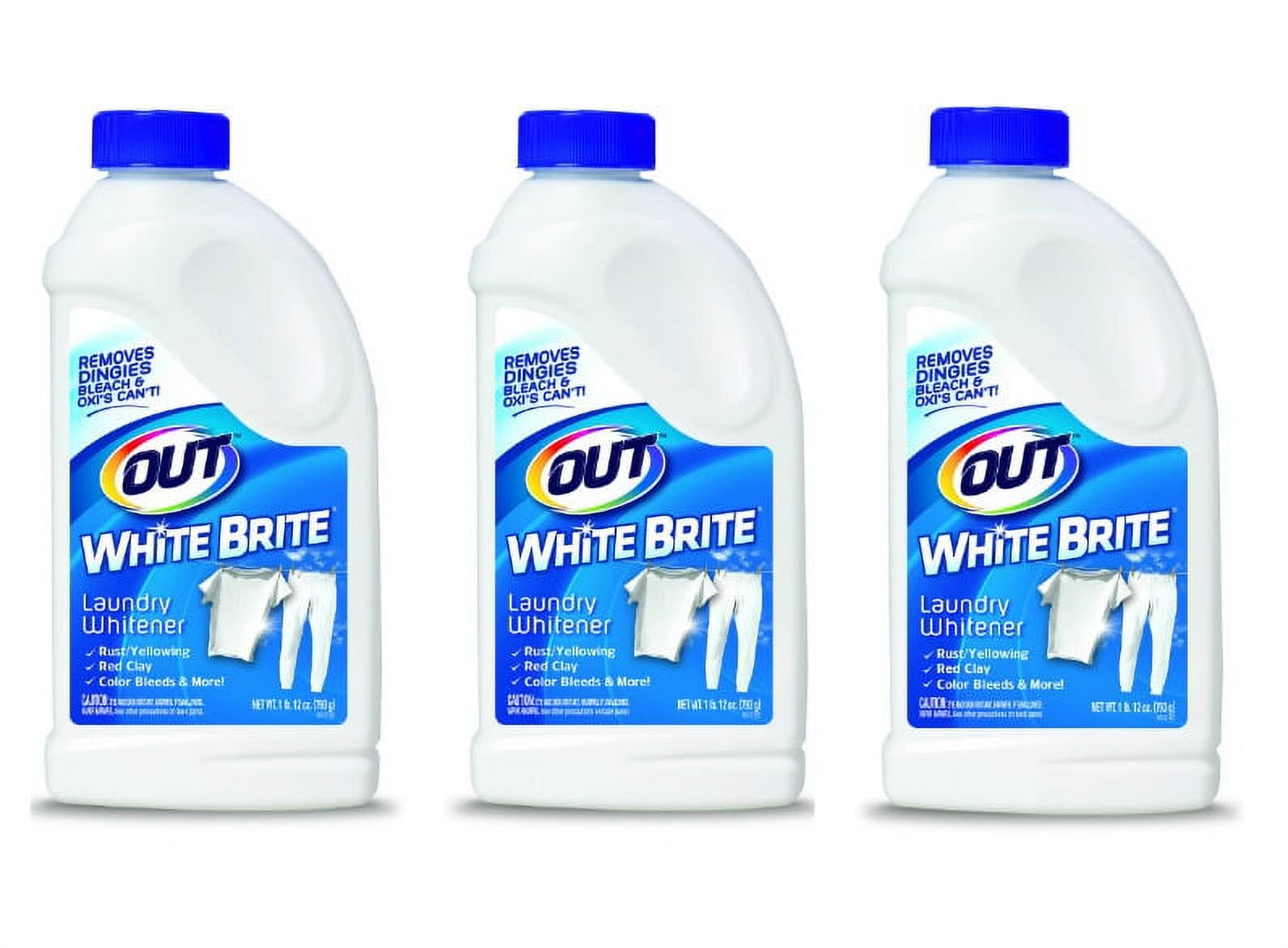  OUT White Brite Laundry Whitener, Removes Red Clay