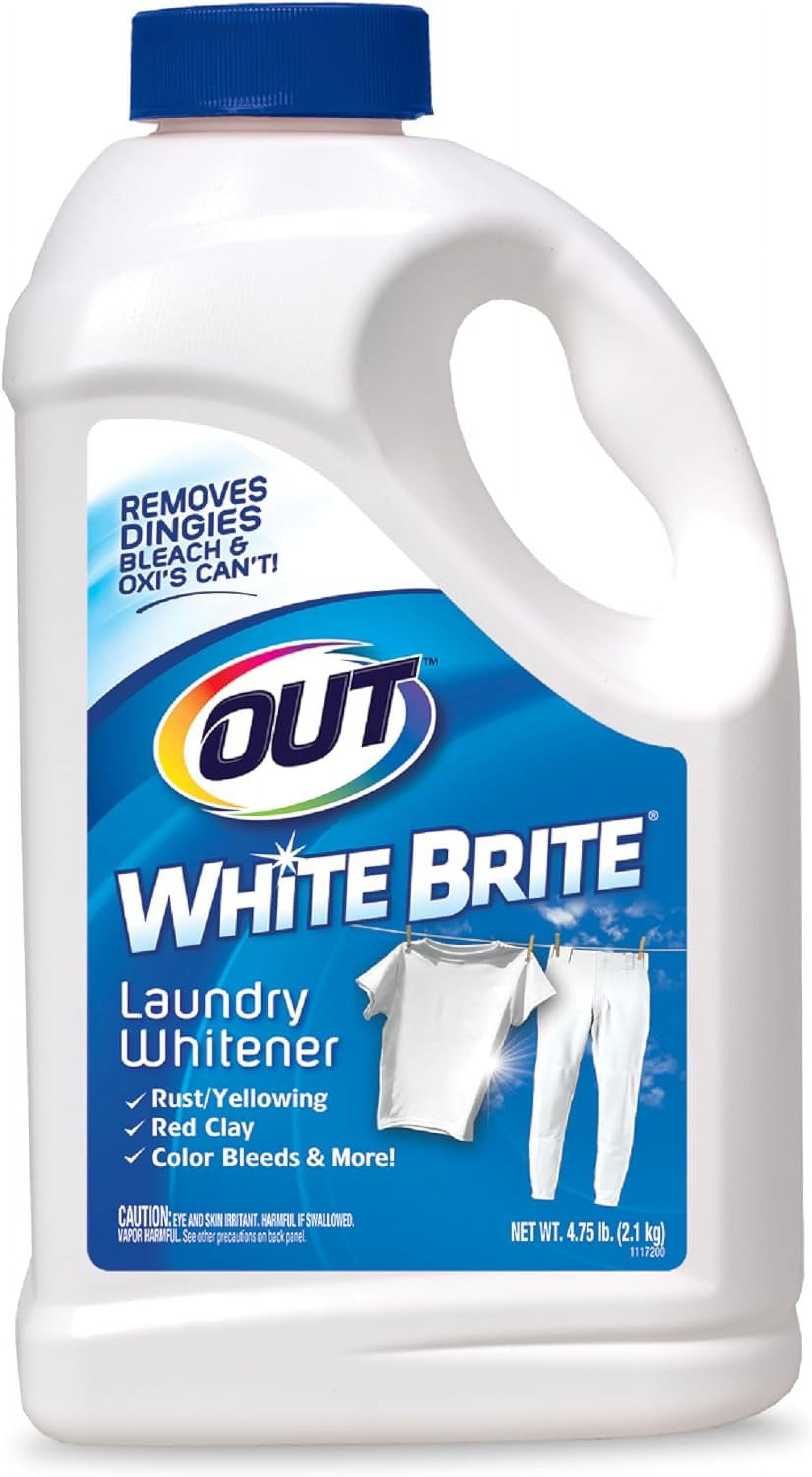 OUT White Brite Laundry Whitener Powder, Stain Remover Detergent
