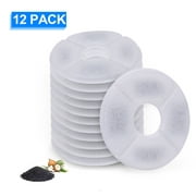 OUTAD 12Pcs Cat Fountain Filters Activated Carbon Replacement Pet Water Filter