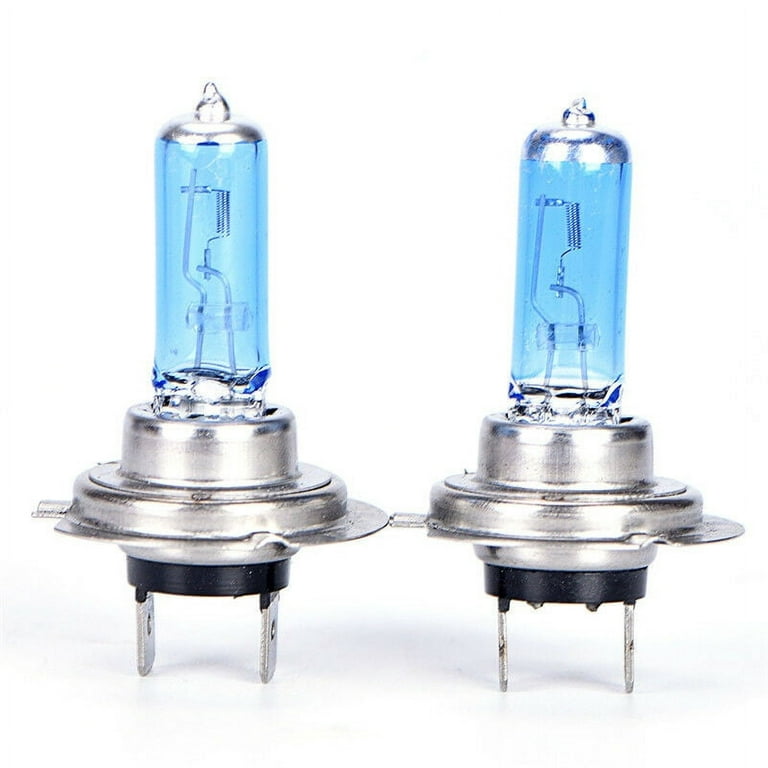 OUTAD 2x H7 Halogen 55W 12V Low-Beam/High Beam Headlight/Fog Light Bulbs  Xenon White