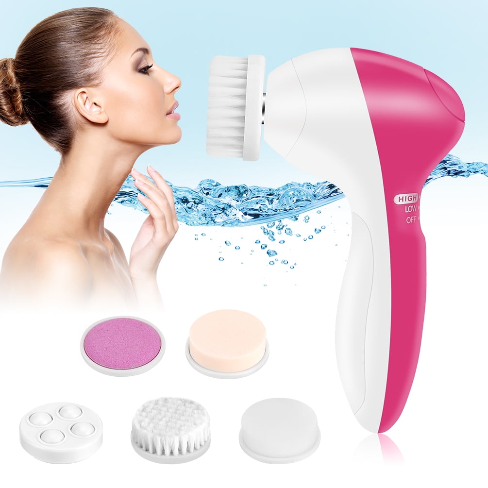 5-in-1 Facial Cleansing Brush Set: Deep Exfoliating, Blackhead