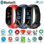 FYMALL OUTAD M3 Smart Bracelet Smart Watch Heart Rate Monitor Fitness Tracker with Watch Band