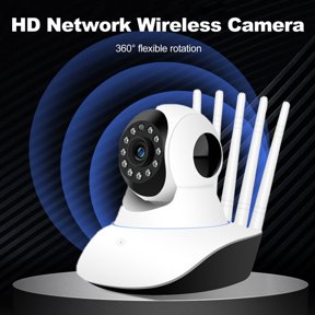 OUTAD Security Cameras 3.6mm Len 360 Degree Rotating Comprehensive Viewing Angle Wi-fi In-frared High Definition Night View 1080p
