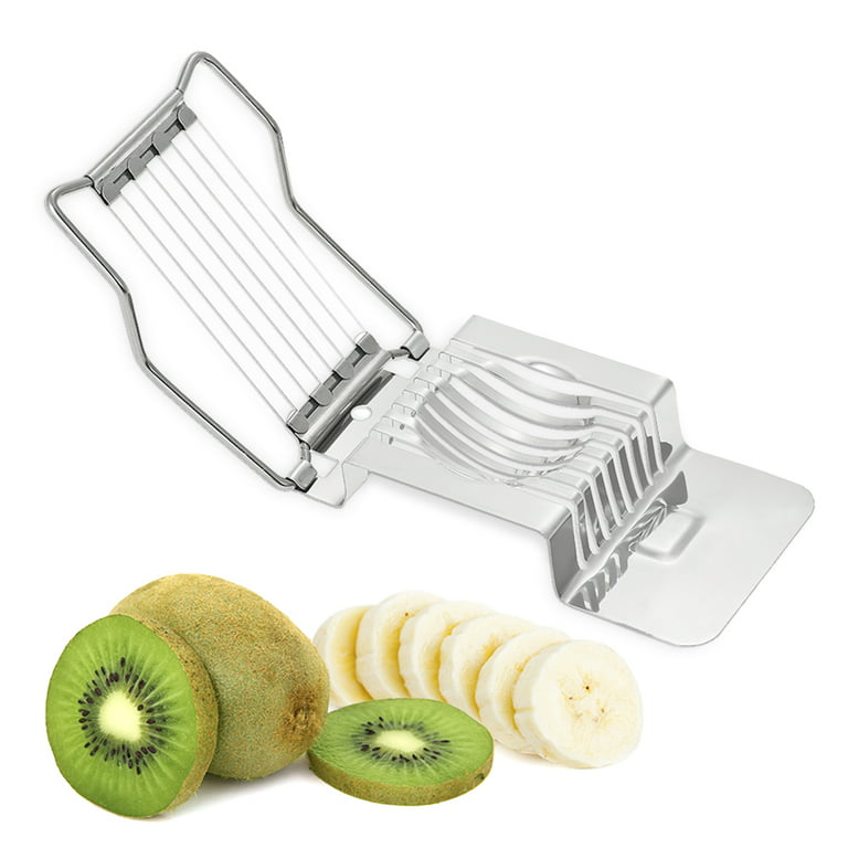 OUTAD Stainless Steel Kitchen Egg Slicer Wire Egg Cheeses Chopper Dicer  Cutter Tool for Salads Sandwiches 