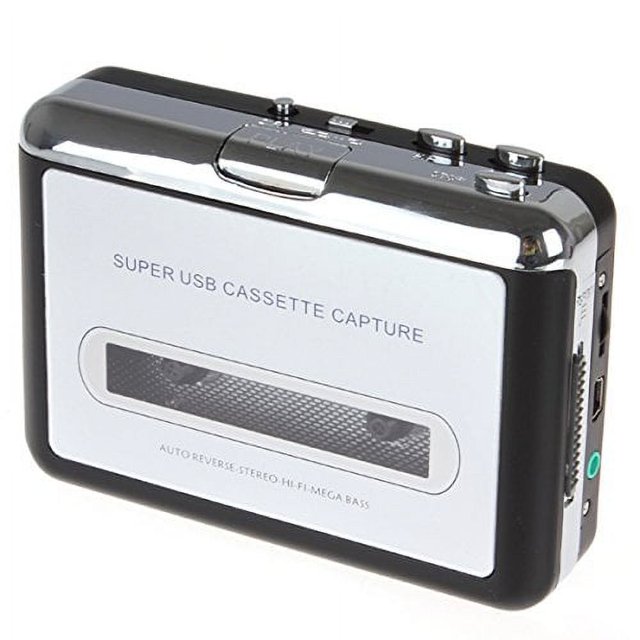 OUTAD USB Cassette to MP3 Converter Capture Tape to PC Super Cassetter