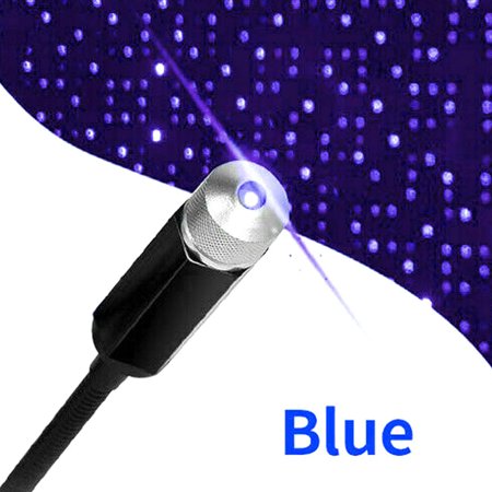 OUTAD USB LED Rotating Star Night Light Lamp Car Interior Roof Projector Light Decor Gift