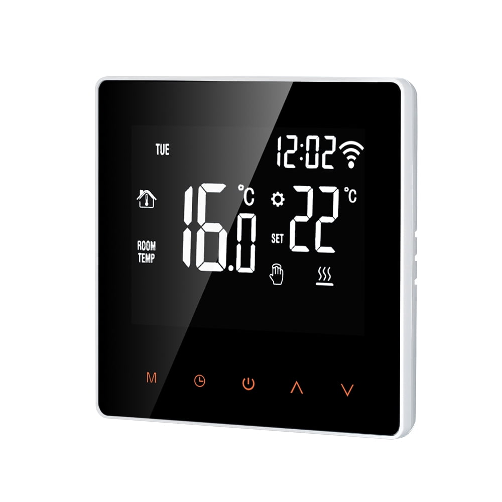 OUTAD Wi-Fi Smart Thermostat Digital Temperature Controller APP Control LCD  DisplayTouch Screen Week Programmable Electric Floor Heating Thermostat for  Home School Office Hotel 16A - Walmart.com