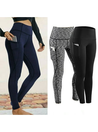 Real Essentials 4-Pack: Womens Capri Leggings Yoga Pants Pants Women Workout  Tummy Control Exercise Pockets Gym Athletic Soft Compression Running Knee  Length Ladies Teen High Waisted - Set 1, S at