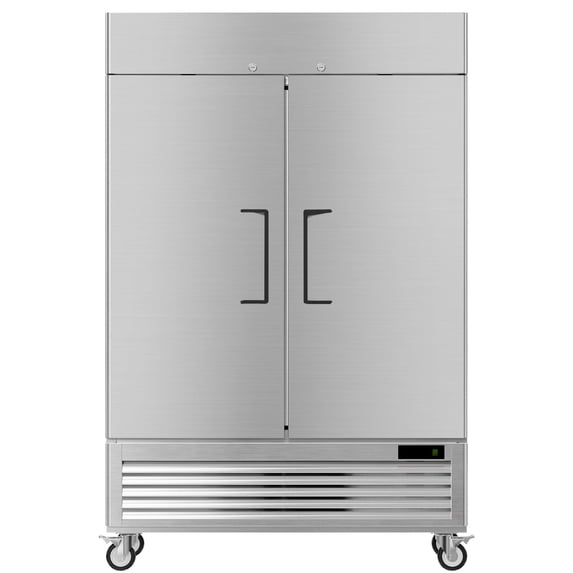 OUTBID 54" 49 Cu.Ft. 2 Door Stainless Steel Commercial Refrigerator and Deep Freezer WX-49RF