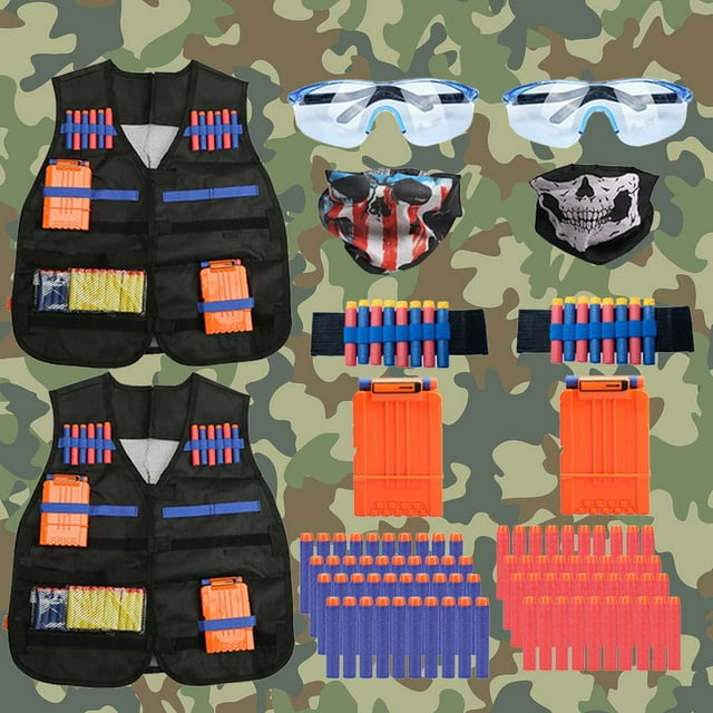 OUTDERZY Kids Tactical Vest Kit Nerf Guns NStrike Elite Accessories