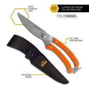 Outdoor Edge Heavy Duty Field Shears- Blaze Orange Game Shears with Sheath
