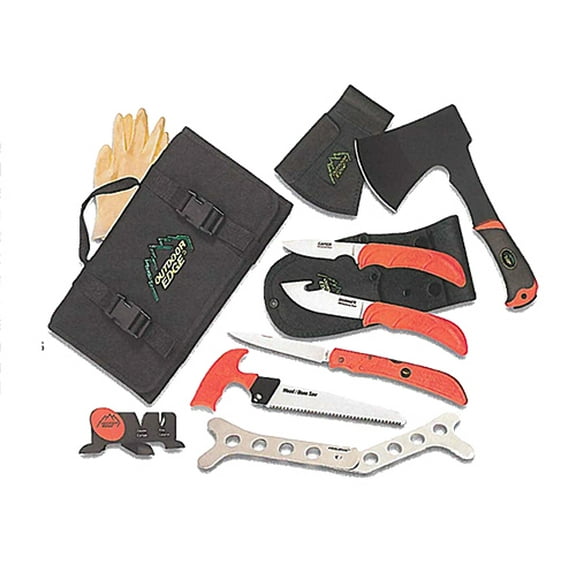 OUTDOOR EDGE OUTFITTER CLEANING KIT MULTIPLE 65MN CARBON STEEL 8 PIECE SET