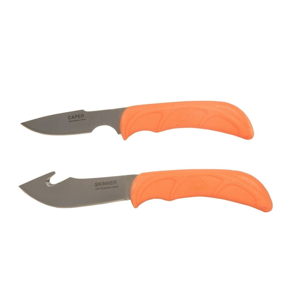 Outdoor Edge WildPair Caping and Gut Hook Knife Set with Sheath