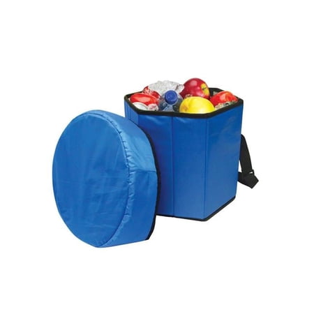 OUTDOOR GAME BLUE FOLDING COOLER SEAT