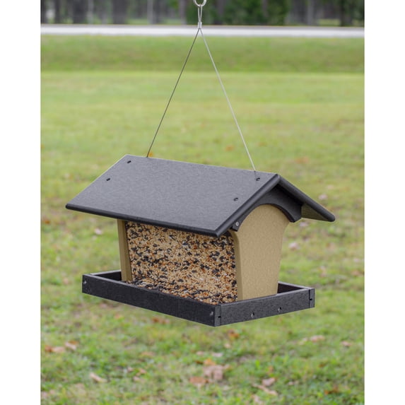 OUTDOOR LEISURE PRODUCTS Hopper Bird Feeder Made with High Density Poly Resin